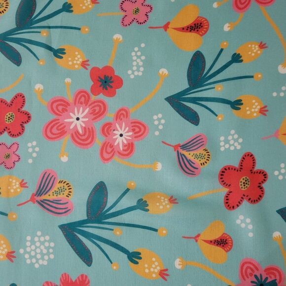 Live Simply Multi Color Floral Polyester Tassel Fringe Scarf - Picture 3 of 10